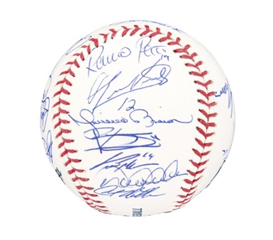 2010 New York Yankees Team Signed Baseball 